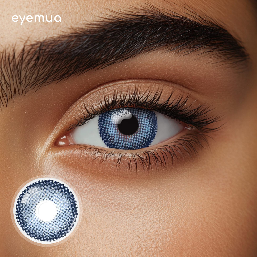 Eyemua Opera Nights Blue Men Colored Contact Lenses